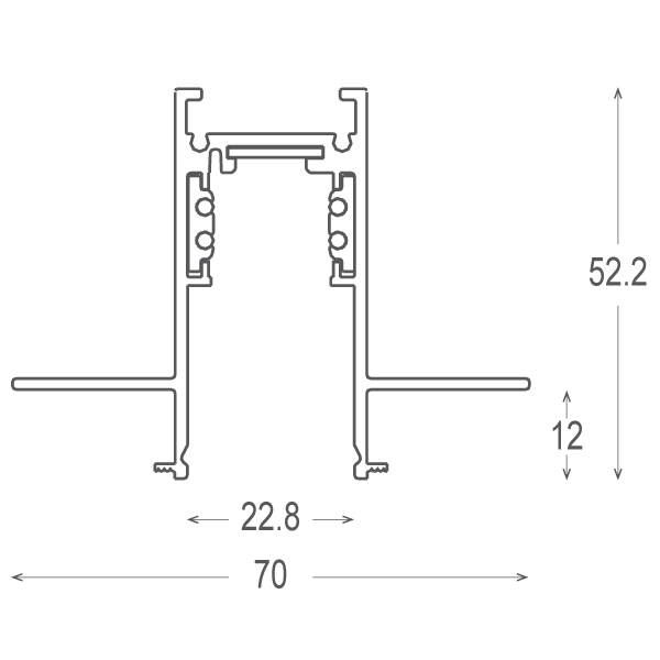2. LED Magnetic Track System 48V Zolu Lightning Costa Rica