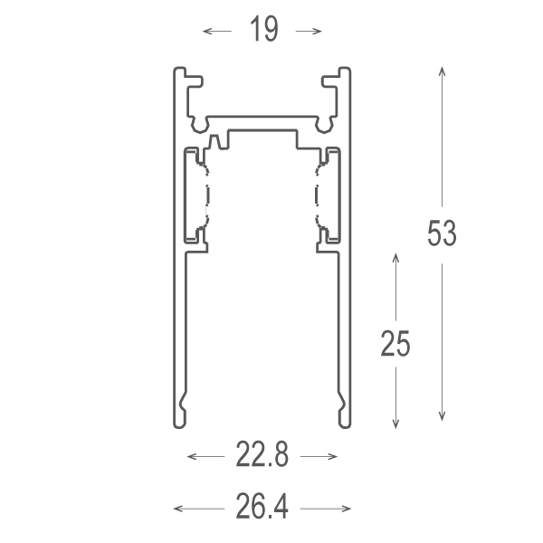 3. LED Magnetic Track System 48V Zolu Lightning Costa Rica