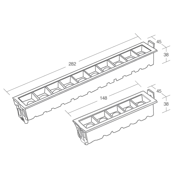 4. LED Linear Spotlight 5CCT residential lights costa rica