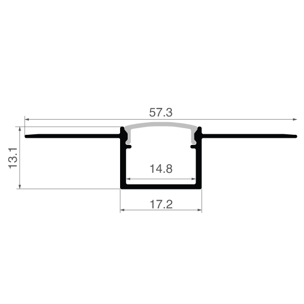 2. Plaster in Recessed Flexible profile ZLPA 04 AL