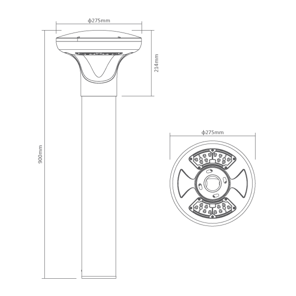 3. LED Solar Bollard B11