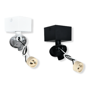 led modular gu10 wall fixture adjustable angle base x2
