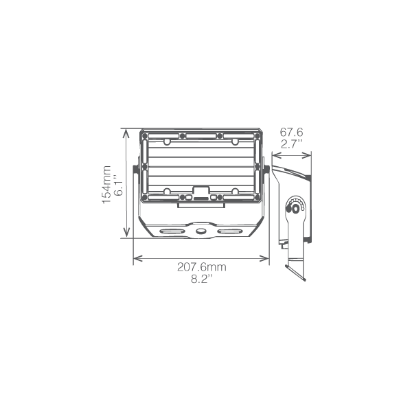 LED Universal Flood Light CCT & Wattage Selectable costa rica