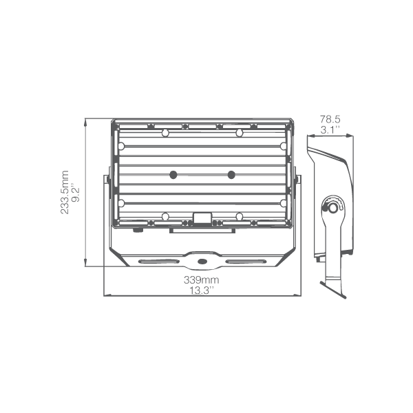 LED Universal Flood Light CCT & Wattage Selectable costa rica